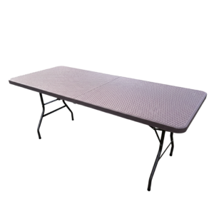 MESA PLEGABLE MARRON RATAN