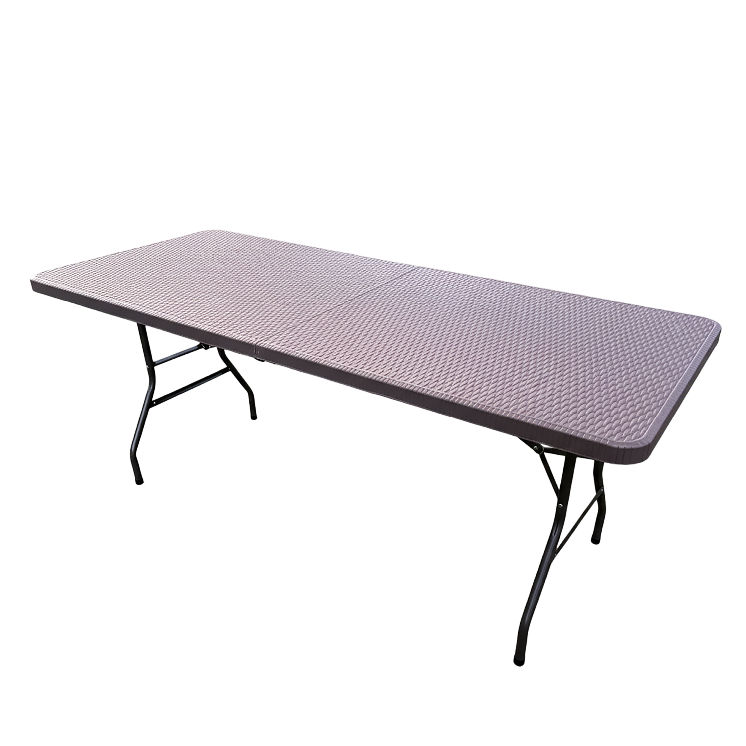 MESA PLEGABLE MARRON RATAN